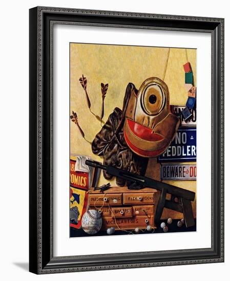 "Still Life of Boys Toys," June 30, 1945-John Atherton-Framed Giclee Print