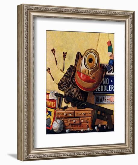 "Still Life of Boys Toys," June 30, 1945-John Atherton-Framed Giclee Print