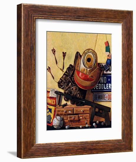 "Still Life of Boys Toys," June 30, 1945-John Atherton-Framed Giclee Print