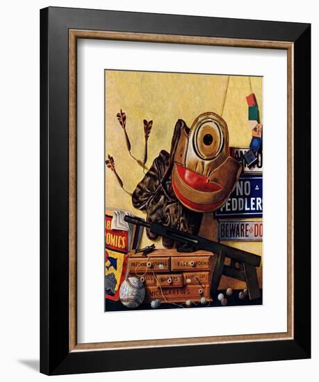 "Still Life of Boys Toys," June 30, 1945-John Atherton-Framed Giclee Print