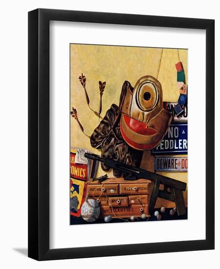 "Still Life of Boys Toys," June 30, 1945-John Atherton-Framed Giclee Print