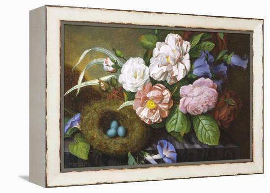 Still Life of Camelias-Woodleigh Marx Hubbard-Framed Premier Image Canvas