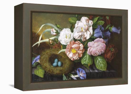 Still Life of Camelias-Woodleigh Marx Hubbard-Framed Premier Image Canvas