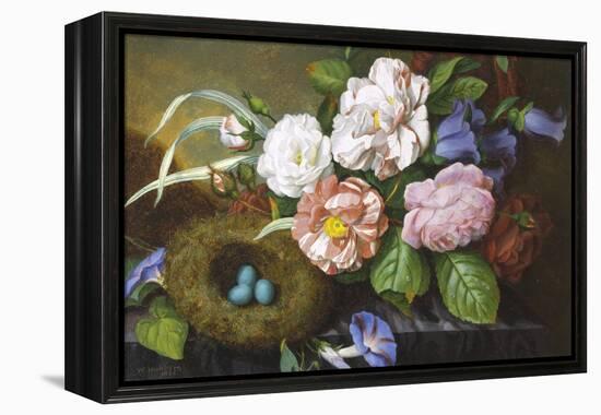Still Life of Camelias-Woodleigh Marx Hubbard-Framed Premier Image Canvas