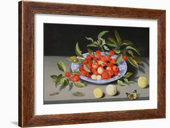 Still Life of Cherries and Peaches-Balthasar van der Ast-Framed Giclee Print