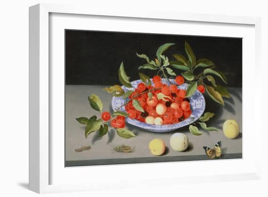 Still Life of Cherries and Peaches-Balthasar van der Ast-Framed Giclee Print