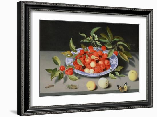 Still Life of Cherries and Peaches-Balthasar van der Ast-Framed Giclee Print