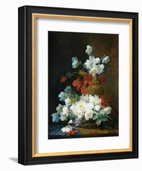 Still-Life of Christmas Roses-Charles Etienne Guerin-Framed Giclee Print