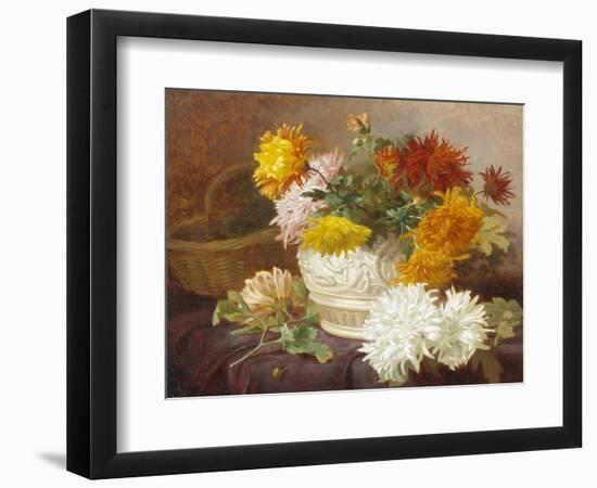 Still Life of Chrysanthemums-Eloise Harriet Stannard-Framed Giclee Print