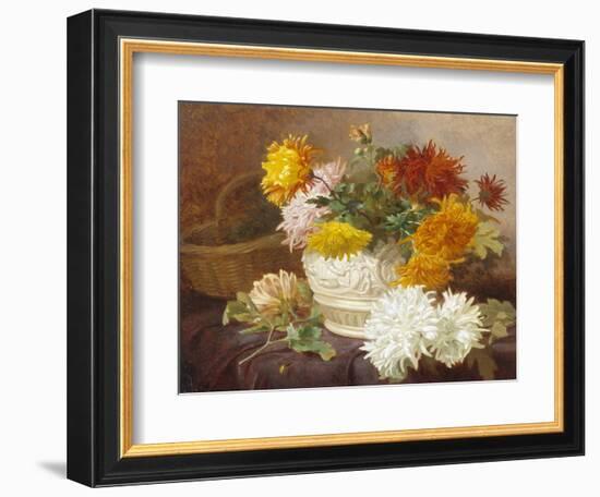 Still Life of Chrysanthemums-Eloise Harriet Stannard-Framed Giclee Print