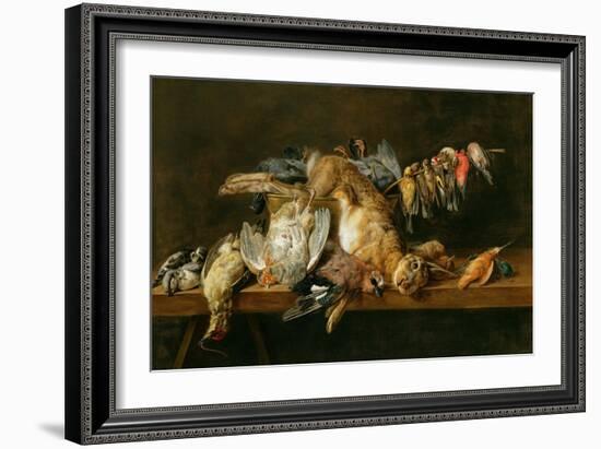 Still Life of Dead Birds and a Hare on a Table, 1647-Adriaen van Utrecht-Framed Giclee Print