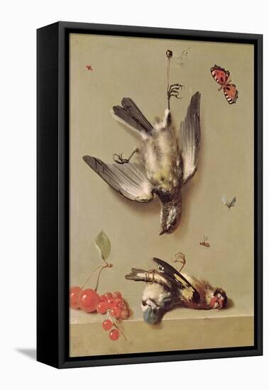 Still Life of Dead Birds and Cherries, 1712-Jean-Baptiste Oudry-Framed Premier Image Canvas