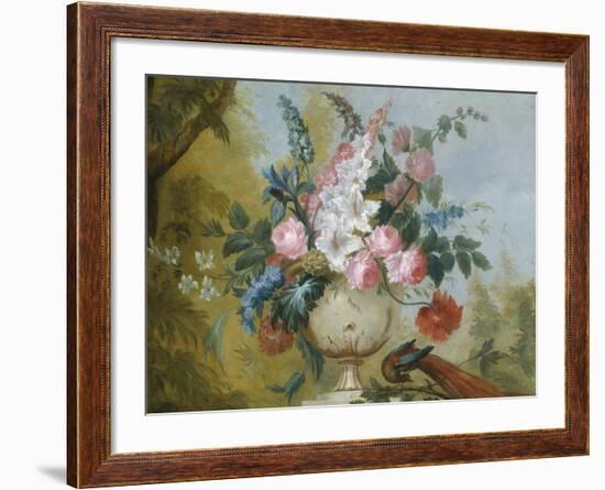 Still Life of Exotic Flowers in an Urn-null-Framed Giclee Print