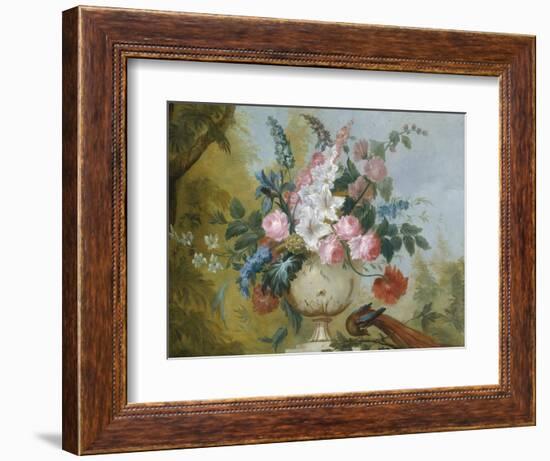 Still Life of Exotic Flowers in an Urn-null-Framed Giclee Print