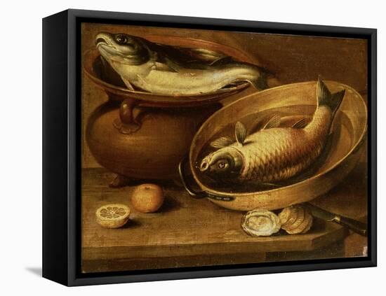 Still Life of Fish and Lemons-Clara Peeters-Framed Premier Image Canvas