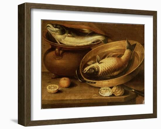 Still Life of Fish and Lemons-Clara Peeters-Framed Giclee Print