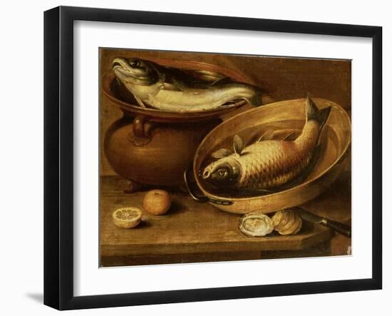 Still Life of Fish and Lemons-Clara Peeters-Framed Giclee Print