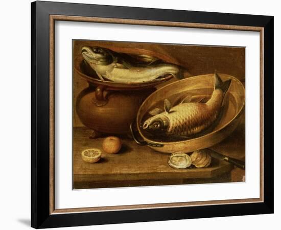 Still Life of Fish and Lemons-Clara Peeters-Framed Giclee Print