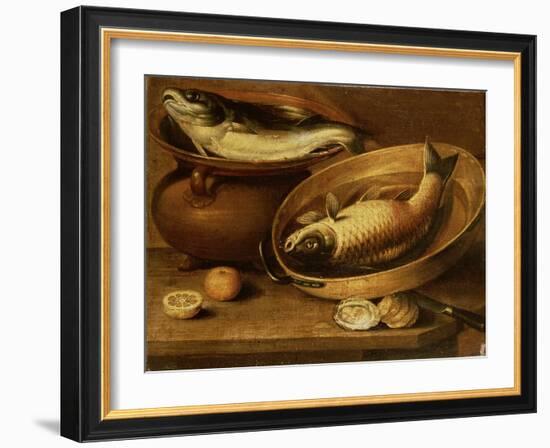 Still Life of Fish and Lemons-Clara Peeters-Framed Giclee Print