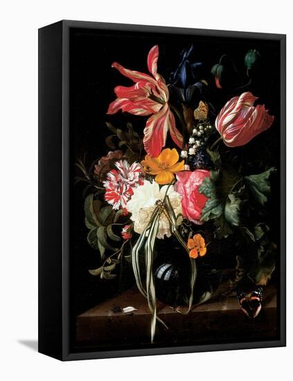 Still Life of Flowers, 1669-Maria Van Oosterwyck-Framed Premier Image Canvas