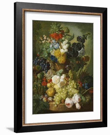 Still Life of Flowers and Fruit-Jan van Os-Framed Giclee Print