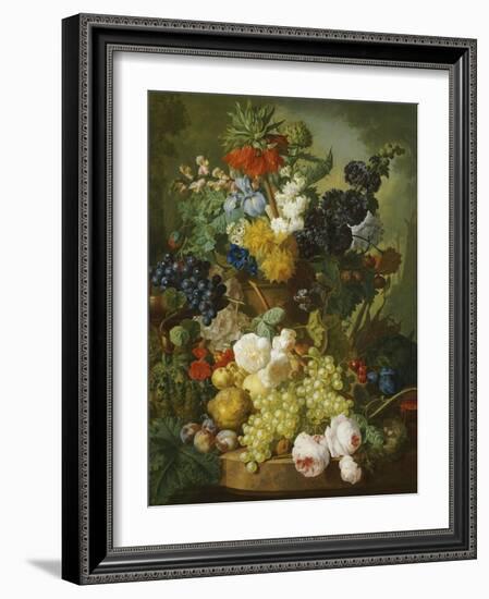 Still Life of Flowers and Fruit-Jan van Os-Framed Giclee Print