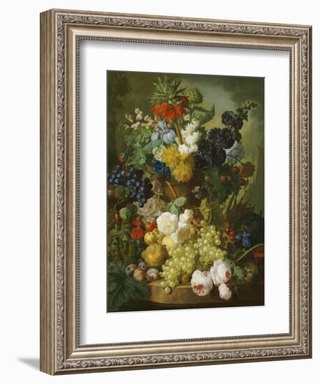 Still Life of Flowers and Fruit-Jan van Os-Framed Giclee Print