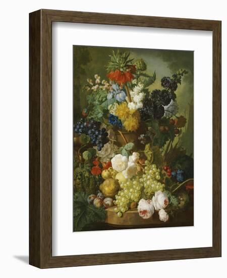 Still Life of Flowers and Fruit-Jan van Os-Framed Giclee Print