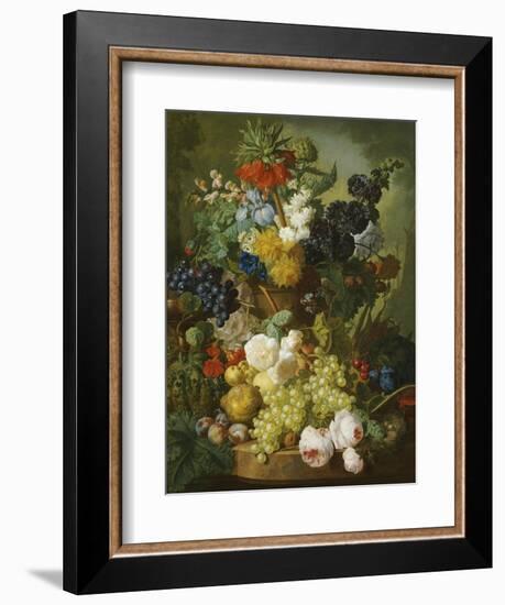 Still Life of Flowers and Fruit-Jan van Os-Framed Giclee Print