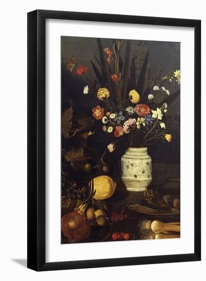 Still Life of Flowers and Plants-Caravaggio-Framed Giclee Print