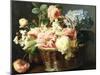 Still Life of Flowers in a Basket-Antoine Berjon-Mounted Giclee Print