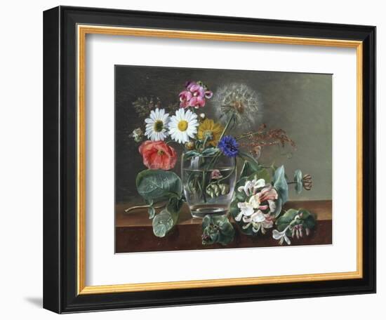 Still Life of Flowers in a Glass-Johan Laurentz Jensen-Framed Giclee Print