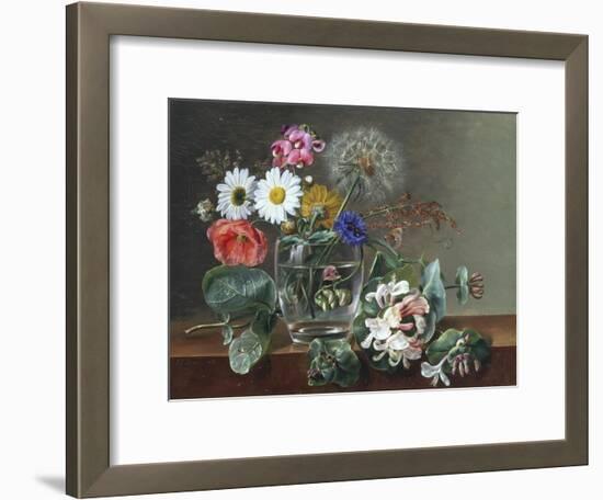 Still Life of Flowers in a Glass-Johan Laurentz Jensen-Framed Giclee Print