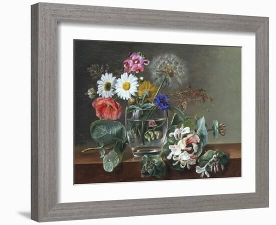 Still Life of Flowers in a Glass-Johan Laurentz Jensen-Framed Giclee Print