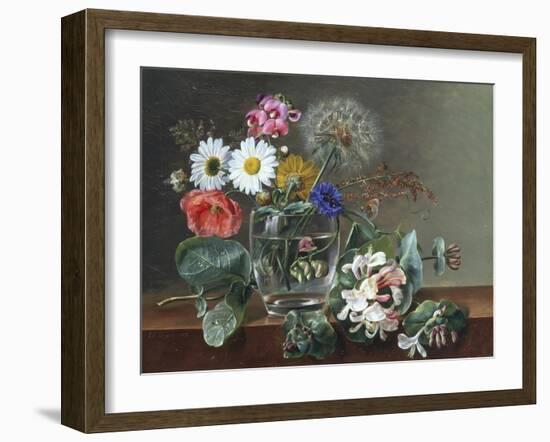 Still Life of Flowers in a Glass-Johan Laurentz Jensen-Framed Giclee Print