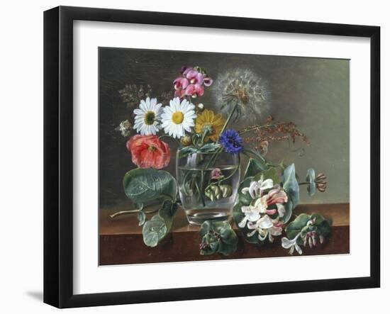 Still Life of Flowers in a Glass-Johan Laurentz Jensen-Framed Giclee Print