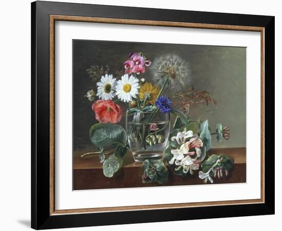 Still Life of Flowers in a Glass-Johan Laurentz Jensen-Framed Giclee Print