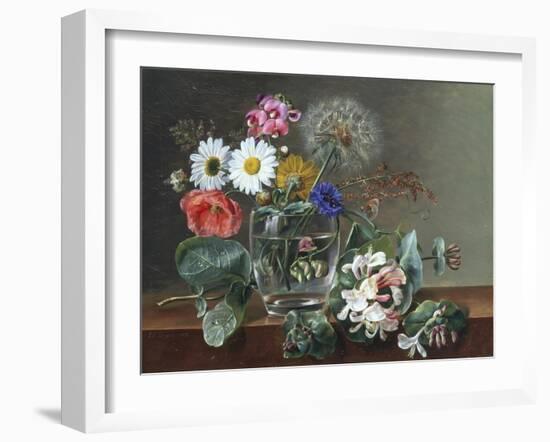 Still Life of Flowers in a Glass-Johan Laurentz Jensen-Framed Giclee Print