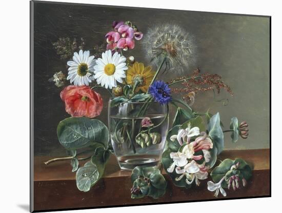 Still Life of Flowers in a Glass-Johan Laurentz Jensen-Mounted Giclee Print