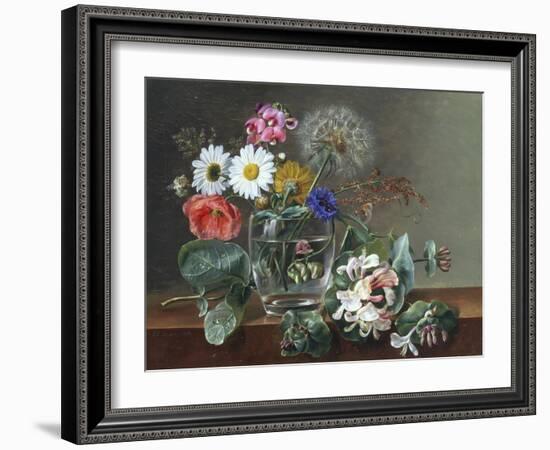 Still Life of Flowers in a Glass-Johan Laurentz Jensen-Framed Giclee Print