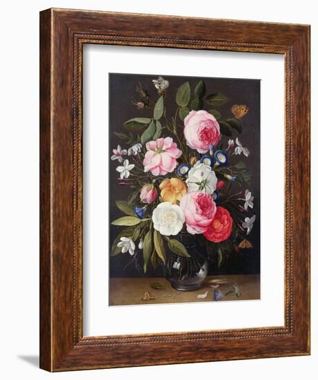 Still Life of Flowers in a Vase, 1661-Jan van Kessel-Framed Giclee Print