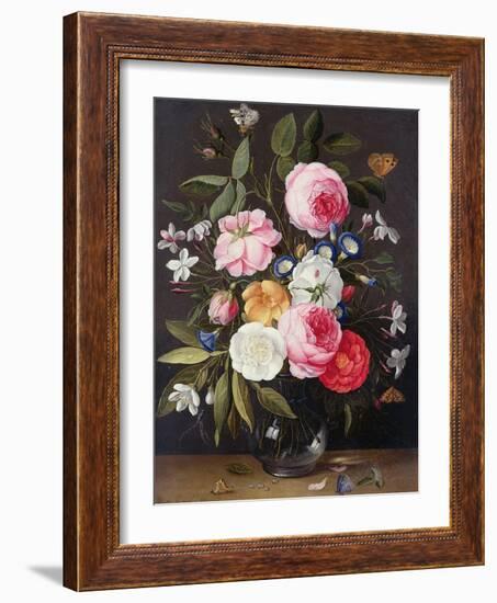 Still Life of Flowers in a Vase, 1661-Jan van Kessel-Framed Giclee Print