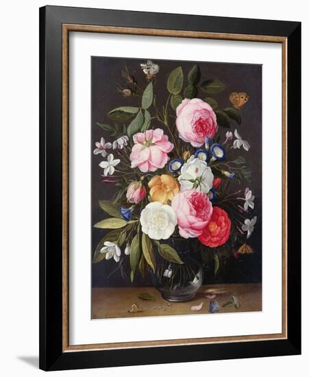 Still Life of Flowers in a Vase, 1661-Jan van Kessel-Framed Giclee Print