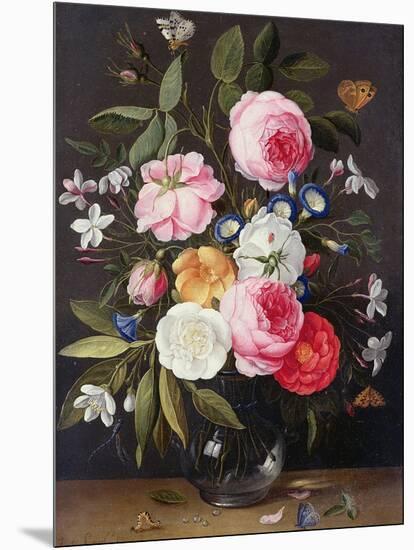 Still Life of Flowers in a Vase, 1661-Jan van Kessel-Mounted Giclee Print