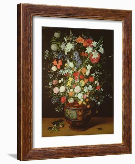 Still Life of Flowers in a Vase-Jan Brueghel the Younger-Framed Giclee Print