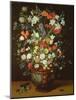 Still Life of Flowers in a Vase-Jan Brueghel the Younger-Mounted Giclee Print