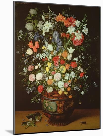 Still Life of Flowers in a Vase-Jan Brueghel the Younger-Mounted Giclee Print