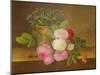 Still Life of Flowers (Oil on Canvas)-Johan Laurents Jensen-Mounted Giclee Print