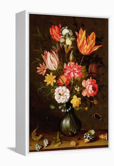 Still Life of Flowers with Insects-Balthasar van der Ast-Framed Premier Image Canvas