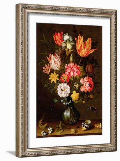 Still Life of Flowers with Insects-Balthasar van der Ast-Framed Giclee Print